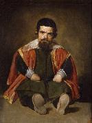 Diego Velazquez A Dwarf Sitting on the Floor (Don Sebastian de Morra) (df01) oil painting reproduction